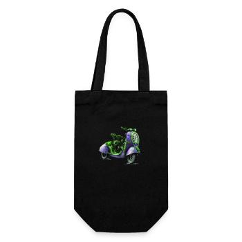 Roller_01 - Geschenkbeutel für Flaschen - Schwarz - Vorne