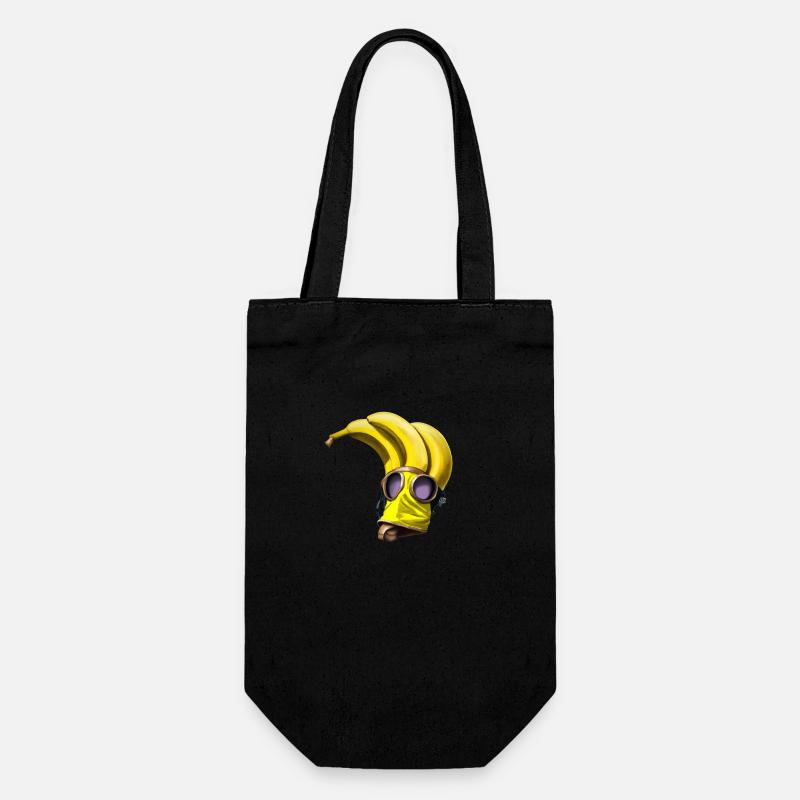 Mananamask - Geschenkbeutel für Flaschen - Schwarz