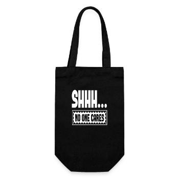 Chut... Personne ne s’en soucie - Sac à bouteille - noir - Devant