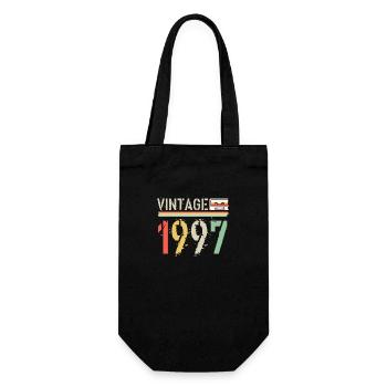 Vintage-Kassette 1997 - Geschenkbeutel für Flaschen - Schwarz - Vorne