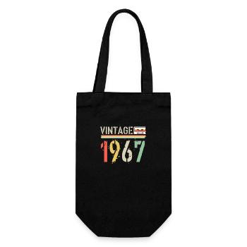 Vintage cassette 1967 - Gift Bag for Bottles - black - Front