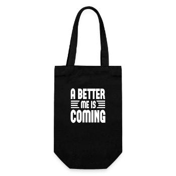 A Better Me Is Coming - Gift Bag for Bottles - black - Front