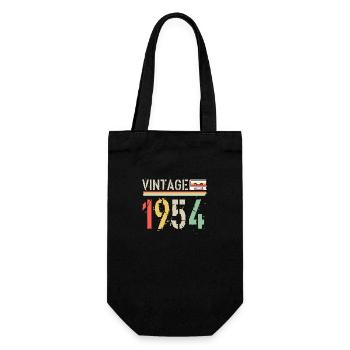 Vintage cassette1954 - Gift Bag for Bottles - black - Front