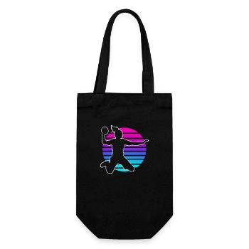 Handball Handball Player Women Handball - Gift Bag for Bottles - black - Front