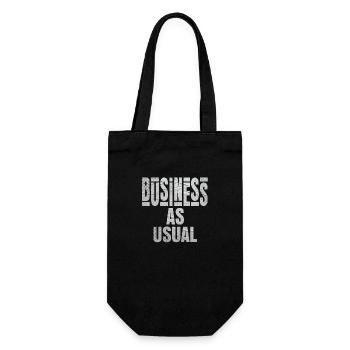 Business As Usual Papierstil - Geschenkbeutel für Flaschen - Schwarz - Vorne