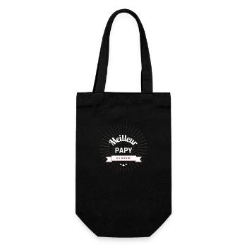 Meilleur Papy du Monde - Sac à bouteille - noir - Devant