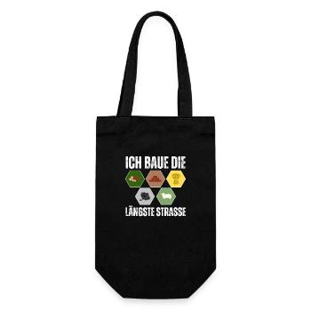 Siedler Schaf Brettspiel Freunde Geschenk - Geschenkbeutel für Flaschen - Schwarz - Vorne