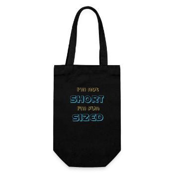Je ne suis pas petit je suis de taille amusante - Sac à bouteille - noir - Devant