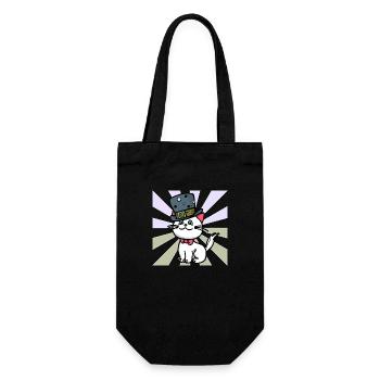 Joyeux anniversaire Félicitations Cat Cats Child - Sac à bouteille - noir - Devant