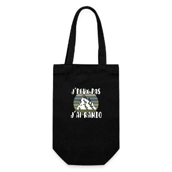 J’peux pas j’ai rando - Sac à bouteille - noir - Devant