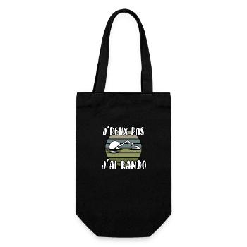 J’peux pas j’ai rando - Sac à bouteille - noir - Devant