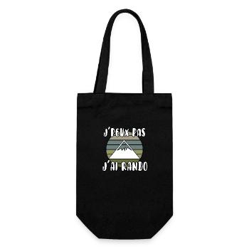 J’peux pas j’ai rando - Sac à bouteille - noir - Devant
