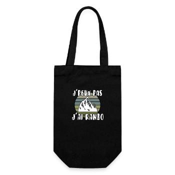 J’peux pas j’ai rando - Sac à bouteille - noir - Devant