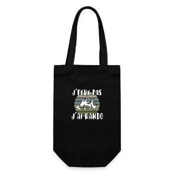 J’peux pas j’ai rando - Sac à bouteille - noir - Devant