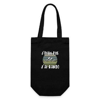 J’peux pas j’ai rando - Sac à bouteille - noir - Devant