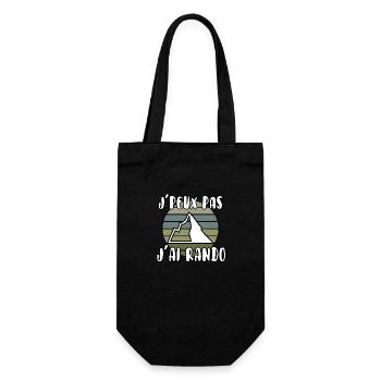 J’peux pas j’ai rando - Sac à bouteille - noir - Devant