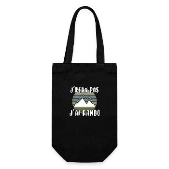 J’peux pas j’ai rando - Sac à bouteille - noir - Devant