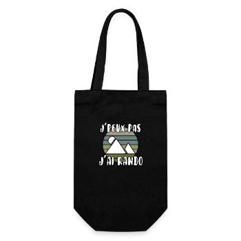 J’peux pas j’ai rando - Sac à bouteille - noir - Devant