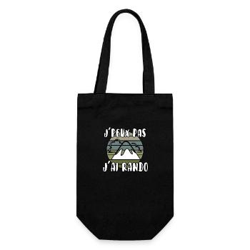 J’peux pas j’ai rando - Sac à bouteille - noir - Devant