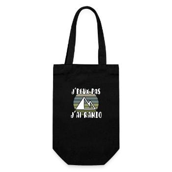 J’peux pas j’ai rando - Sac à bouteille - noir - Devant