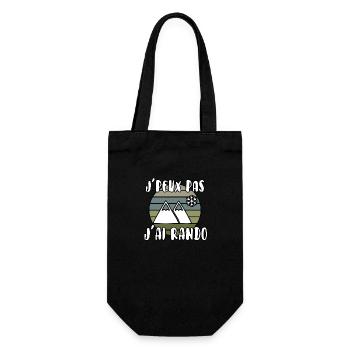 J’peux pas j’ai rando - Sac à bouteille - noir - Devant