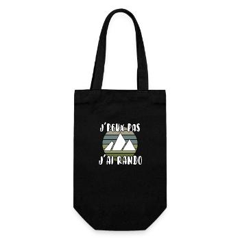 J’peux pas j’ai rando - Sac à bouteille - noir - Devant