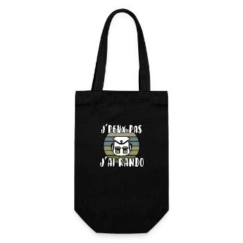 J’peux pas j’ai rando - Sac à bouteille - noir - Devant