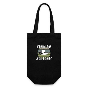 J’peux pas j’ai rando - Sac à bouteille - noir - Devant