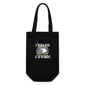 J’peux pas j’ai rando - Sac à bouteille - noir - Devant
