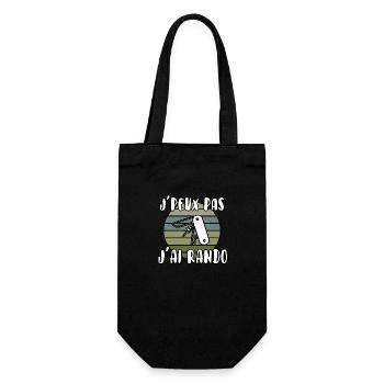 J’peux pas j’ai rando - Sac à bouteille - noir - Devant