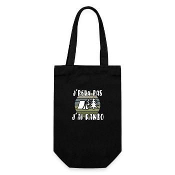 J’peux pas j’ai rando - Sac à bouteille - noir - Devant