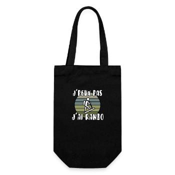 J’peux pas j’ai rando - Sac à bouteille - noir - Devant