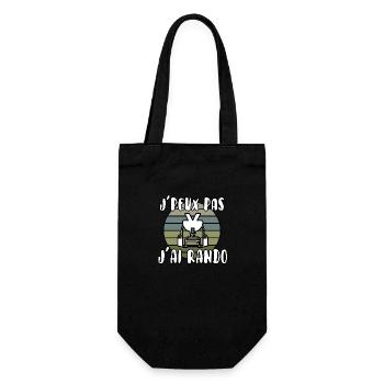 J’peux pas j’ai rando - Sac à bouteille - noir - Devant