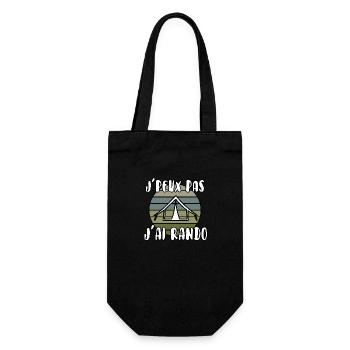 J’peux pas j’ai rando - Sac à bouteille - noir - Devant