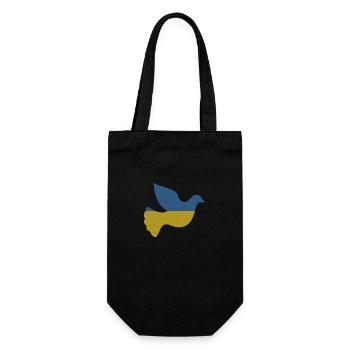 Ukraine, Ukrainian War, War - Gift Bag for Bottles - black - Front