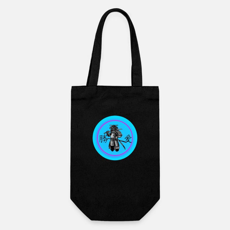 Neon Samurai - Geschenkbeutel für Flaschen - Schwarz