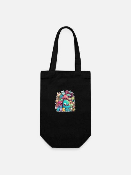 Doodle Style - Sac à bouteille - noir