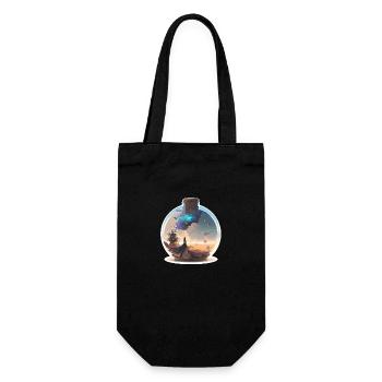 Paysage en bouteille - Sac à bouteille - noir - Devant