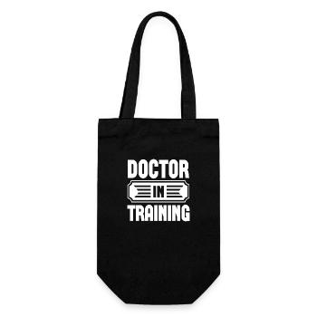 Doctor In Training - Geschenkbeutel für Flaschen - Schwarz - Vorne