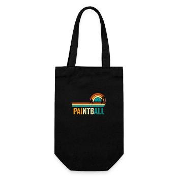 Paintball Retro Vintage - Gift Bag for Bottles - black - Front