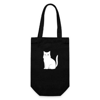 Chat Animal Icône Animal De Compagnie - Sac à bouteille - noir - Devant