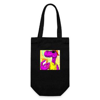 Dinosaur fait cadeau Selfie V3 - Sac à bouteille - noir - Devant
