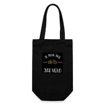 J'peux pas, j'ai vélo. - Sac à bouteille - noir - Devant