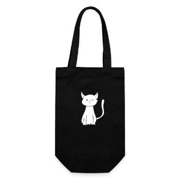 Katze Symbol Tier cartoon - Geschenkbeutel für Flaschen - Schwarz - Vorne