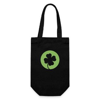 Trèfle vert pour la Saint-Patrick - Sac à bouteille - noir - Devant