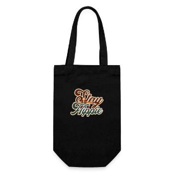 Hippie - Geschenkbeutel für Flaschen - Schwarz - Vorne