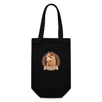 Logo de l’éleveur d’alpaga Llama Alpaga - Sac à bouteille - noir - Devant