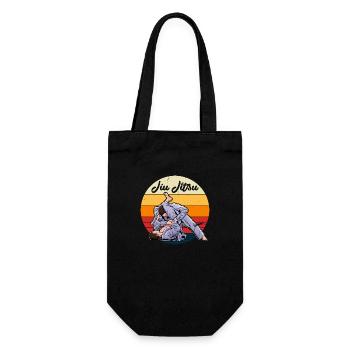 BJJ Jiu Jitsu Kampfsport Sport Spruch Geschenk - Geschenkbeutel für Flaschen - Schwarz - Vorne