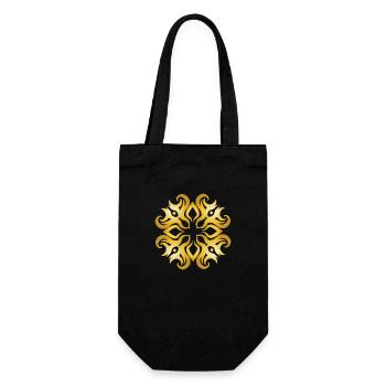 Symbole Cadeau Ornement ethnique Art Orient - Sac à bouteille - noir - Devant