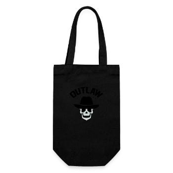 Cowboy Skull Outlaw - Gift Bag for Bottles - black - Front